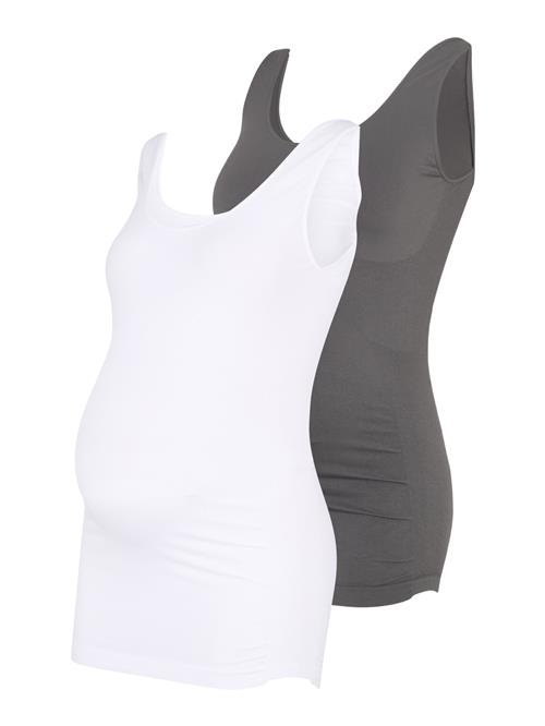 MAMALICIOUS Sportsoverdel 'MLHEAL'  mørkegrå / hvid