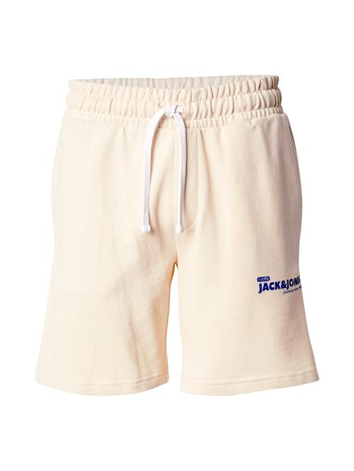 JACK & JONES Bukser 'JPSTGORDON'  blå / uldhvid