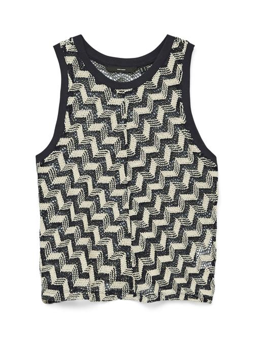 VERO MODA Sticktop 'VMTIKKA'  navy / hvid