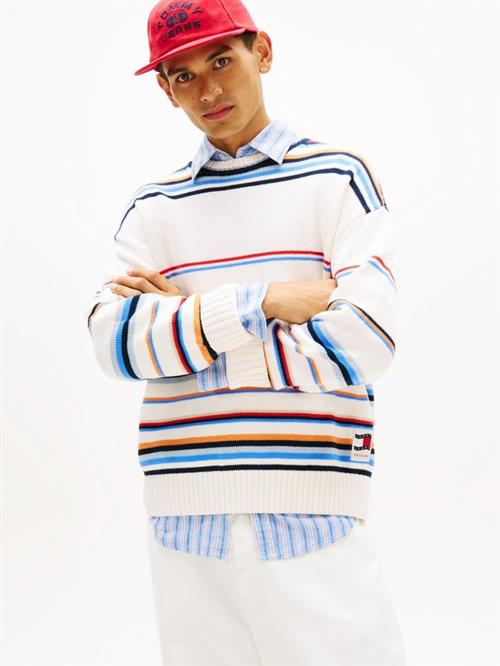 TJM 90S MULTI STRIPES SWEATER