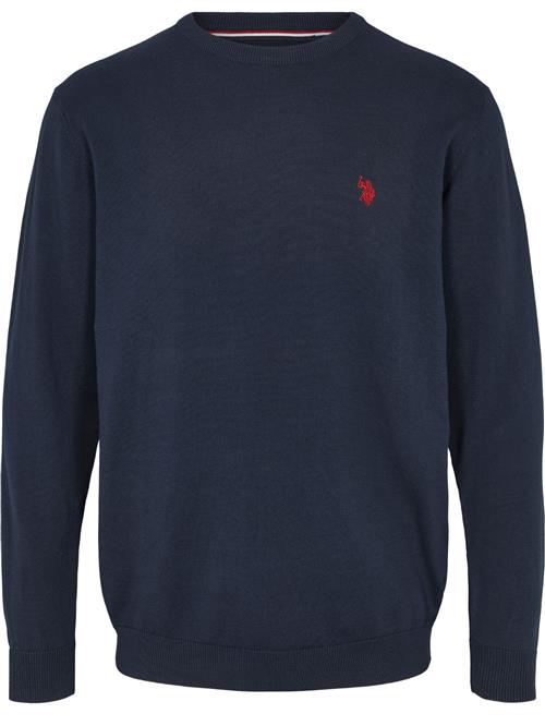 U.S. POLO ASSN. Pullover 'UMAdair'  mørkeblå / kirsebærsrød