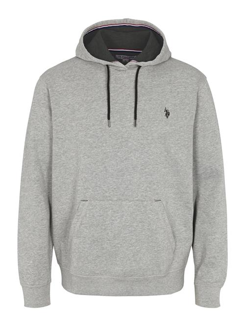 U.S. POLO ASSN. Sweatshirt 'UMBRAYDEN'  grå-meleret / sort