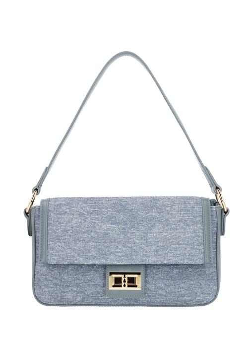 faina Skuldertaske  blå-meleret