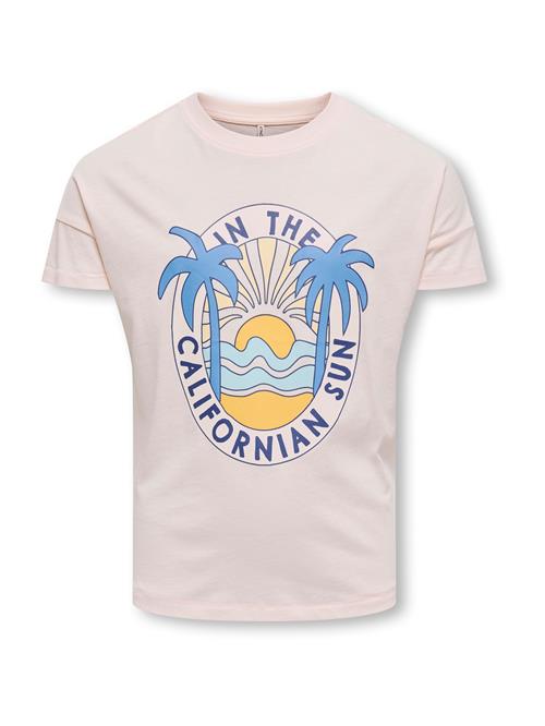 ONLY GIRLS Bluser & t-shirts 'KOGEMMA'  lyseblå / orange / lyserød