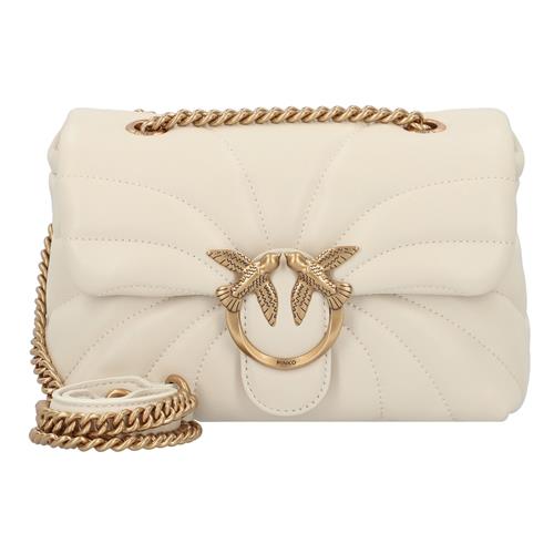PINKO Skuldertaske 'Love'  lysebeige / guld