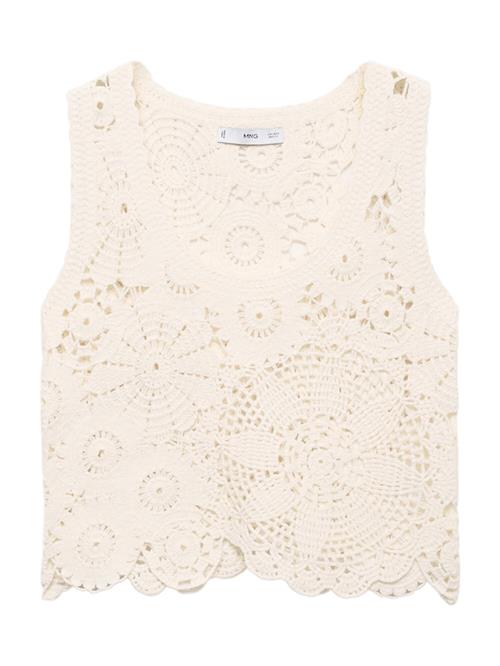MANGO Sticktop 'GARDEN'  ecru