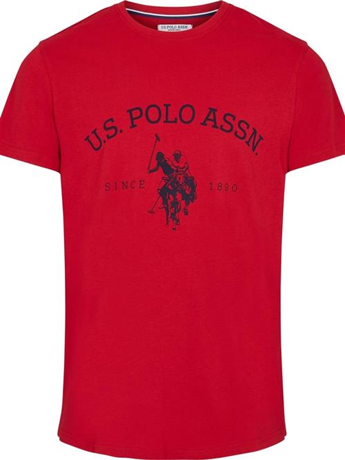 U.S. POLO ASSN. Bluser & t-shirts 'UMARCHIBALD'  mørkerød / sort