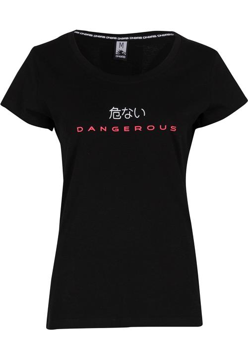 Dangerous DNGRS Shirts 'Loud'  melon / sort / hvid
