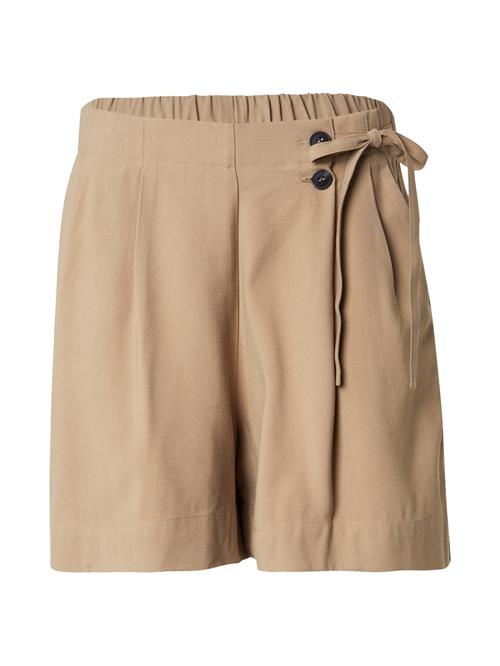 YAS Bukser med lægfolder 'YASARI'  taupe