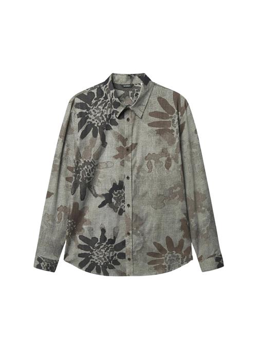 GABBA Skjorte 'New York S Dex'  beige / mørkebeige / brun