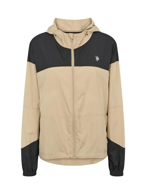 U.S. POLO ASSN. Overgangsjakke 'UWIdun'  sort / sølv / uldhvid