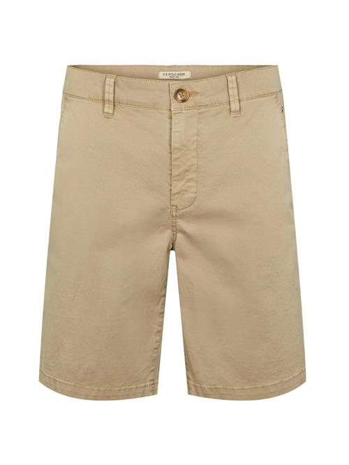 U.S. POLO ASSN. Lærredsbukser 'UMLasse'  beige
