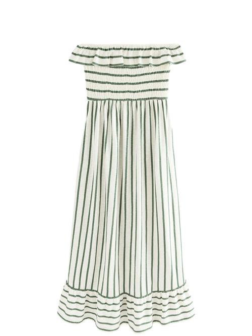 Next Sommerkjole  grøn / hvid
