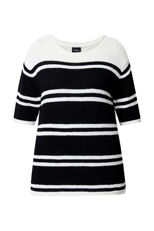 Ulla Popken Pullover  sort / hvid