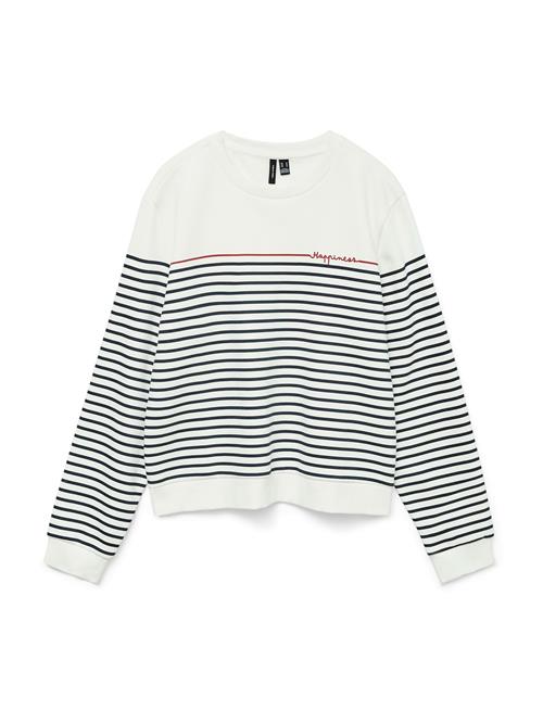 VERO MODA Sweatshirt 'VMFernanda'  marin / mørkerød / hvid