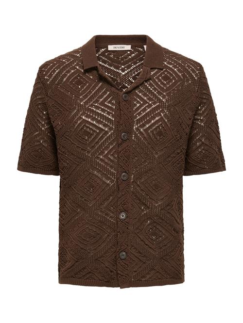 Only & Sons Cardigan 'ONSKolmar'  mørkebrun