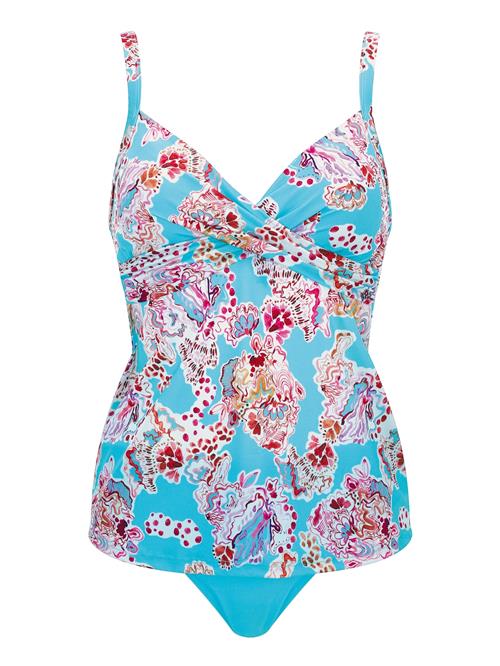 OLYMPIA Tankini  lyseblå / orange / pink / hvid
