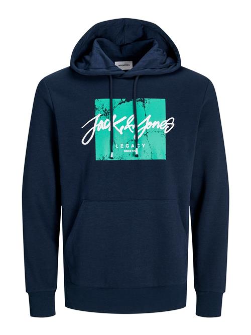 JACK & JONES Sweatshirt 'JWHTILEY'  navy / jade / hvid