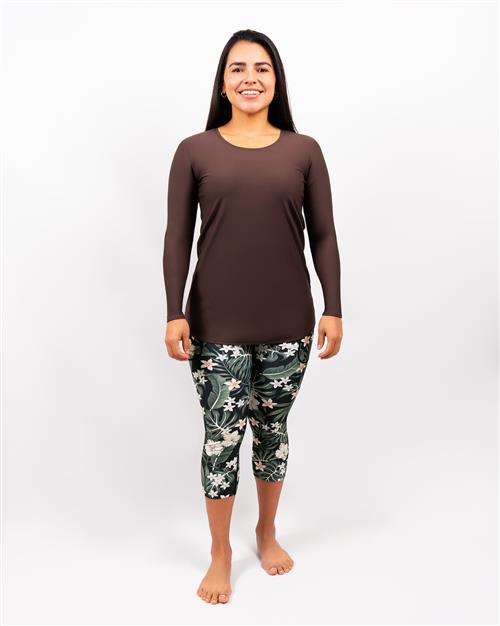 Vigga Fitted Brown Long-Sleeve - Extra Length