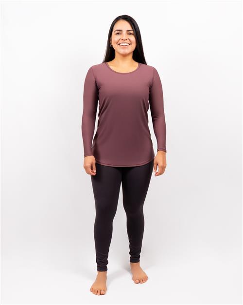 Vigga Fitted Dusty Rose Long-Sleeve - Extra Length