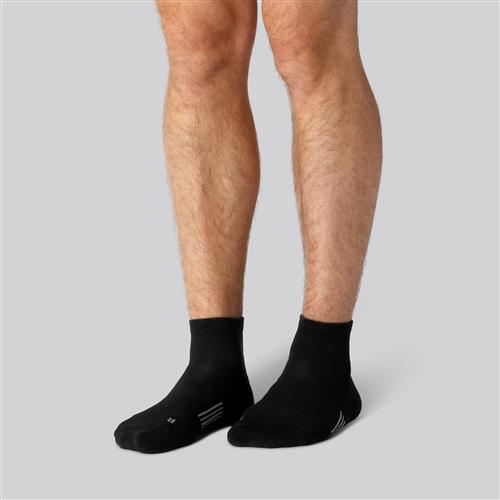 Bambus løbestrømper kort i sort til mænd