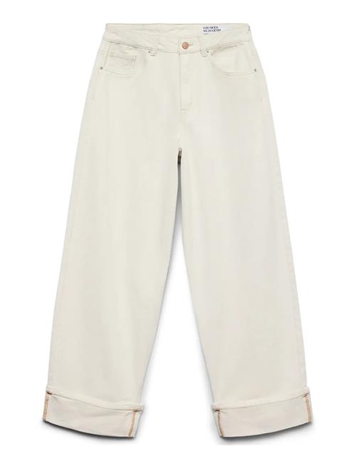 Vero Moda | Vmzelda Hr Barrel Fold Up Ecru Jeans | 30 x 34