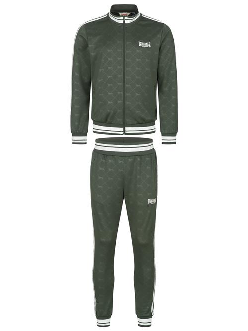 LONSDALE Joggingdragt 'Ashwell'  oliven / mørkegrøn / blandingsfarvet / hvid