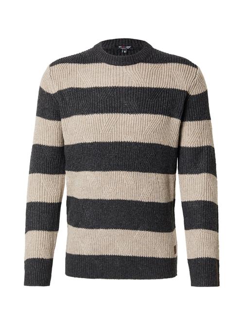 Key Largo Pullover 'HARRY'  beige-meleret / sort-meleret
