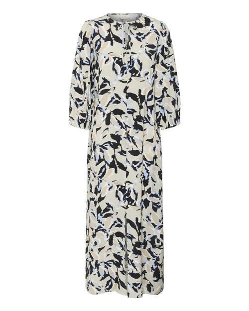 Kaffe Kjole 'Pedra'  ecru / lyseblå / sort / hvid