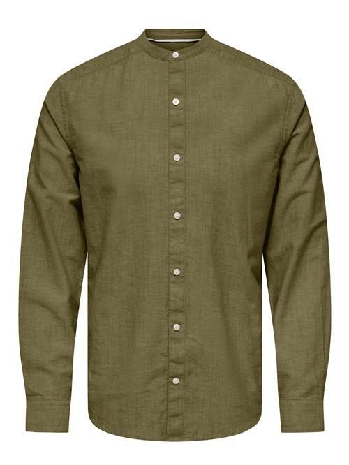 Only & Sons Skjorte 'Cantley'  mørkegrøn