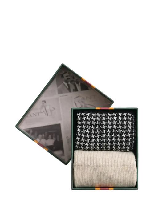 GANT | Houndstooth Pattern Socks 2-P Gb | 43-45