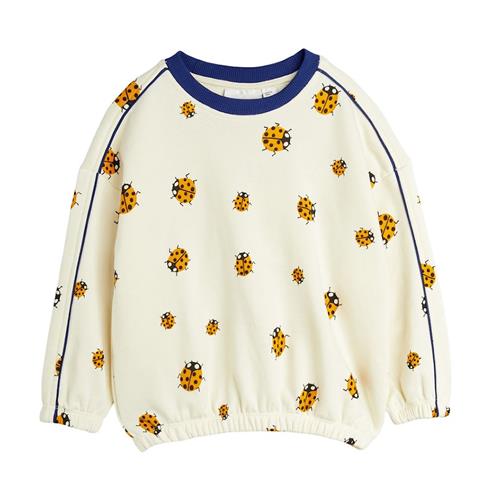 Mini Rodini Ladybugs Aop Sweatshirt Offwhite 116/122 cm  Creme  116/122 cm  unisex