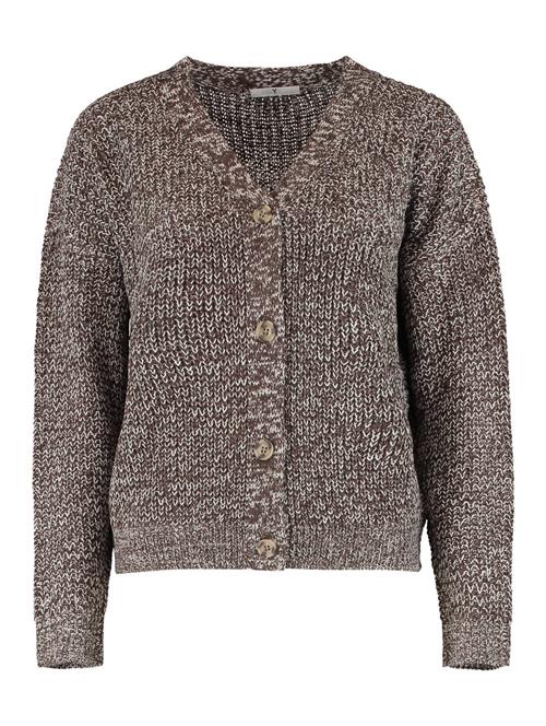 Hailys Cardigan 'Pipa'  taupe / hvid