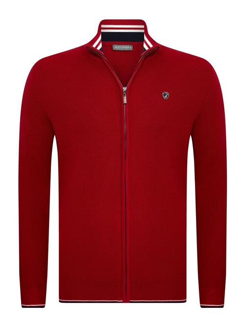 Jacey Quinn Cardigan  bordeaux / sort / hvid