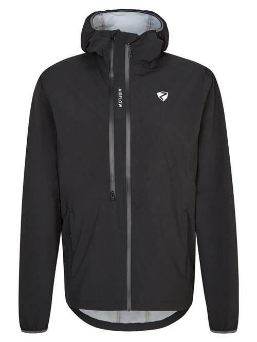 ZIENER Udendørsjakke 'Naron'  sort / hvid