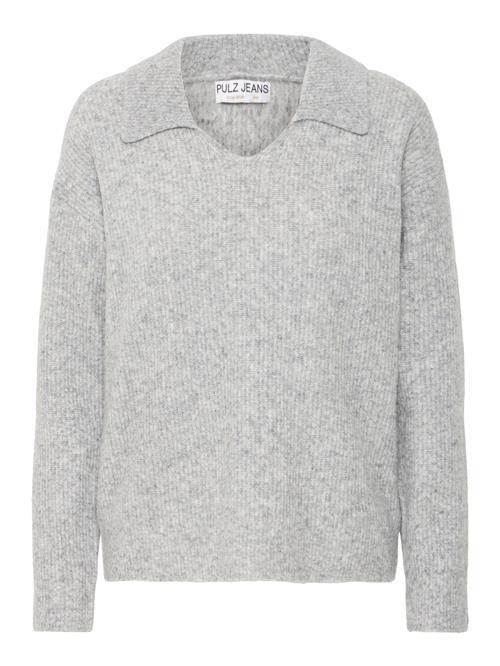 PULZ Jeans Pullover 'Astra'  grå-meleret