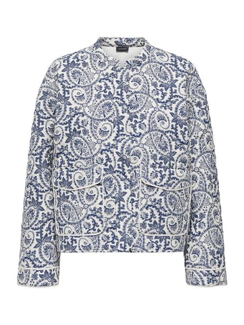 ONLY Overgangsjakke 'ONLHALLIE'  blå / mørkeblå / hvid