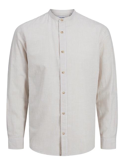 JACK & JONES Skjorte 'JJESummer'  beige / hvid