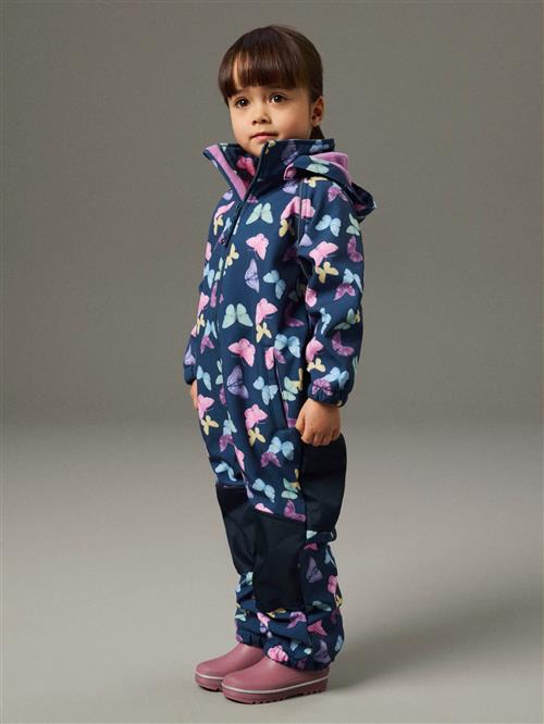 NAME IT Softshell Dragt Alfa08 Insignia Blue Butterflies