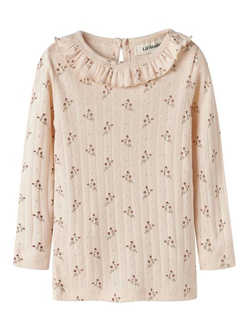 LIL ATELIER Rib Bluse Rachello Novelle Peach Flower