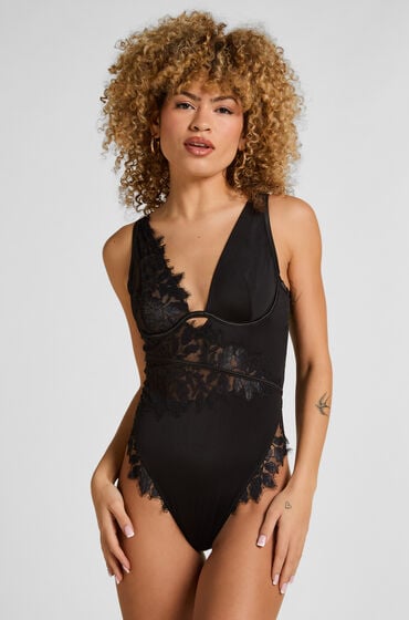 Hunkemöller Malou Blonde Body med Bøjle Sort