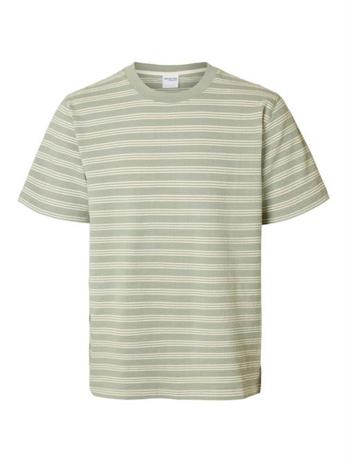 SLHELI SEERSUCKER SS O-NECK TEE