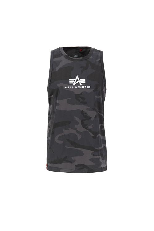 ALPHA INDUSTRIES Bluser & t-shirts  stone / mørkegrå / sort / hvid