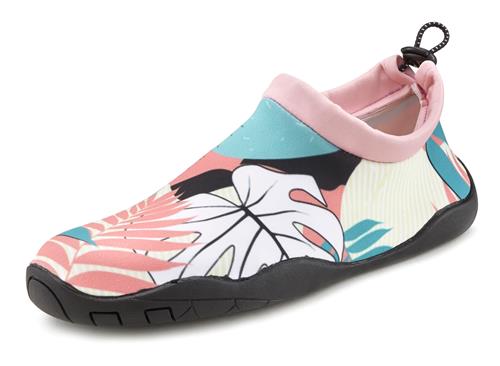 LASCANA Strand-/badesko  lyseblå / lys pink / sort / hvid