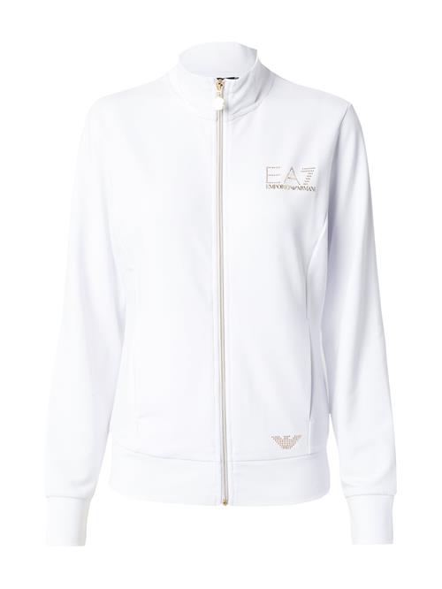 EA7 Emporio Armani Sweatjakke  guld / hvid