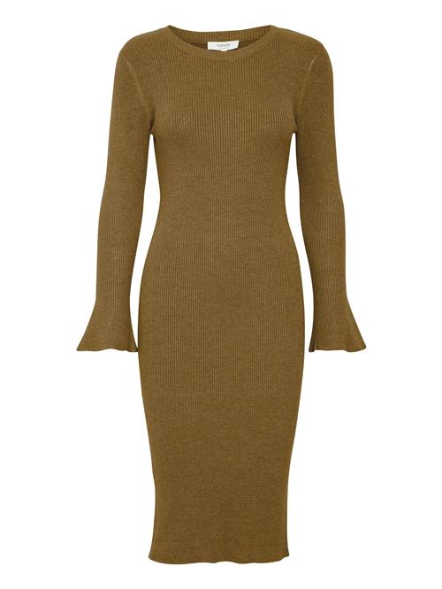 b.young Strikkjole  oliven