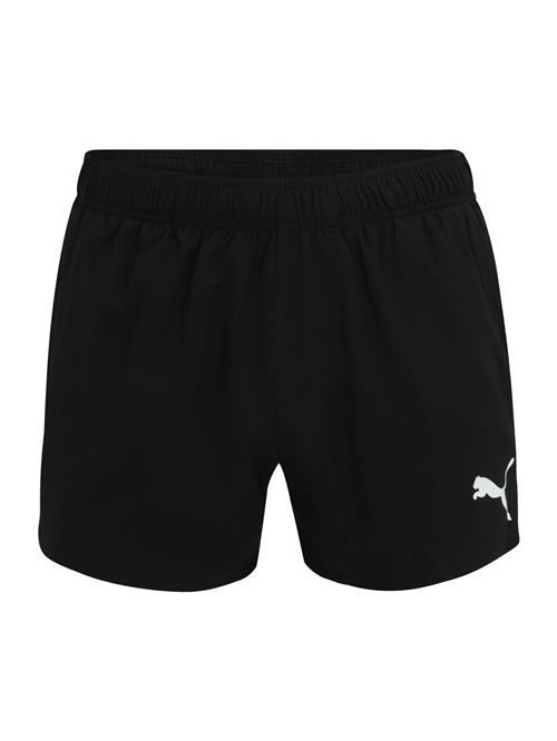 PUMA Badeshorts  sort / hvid