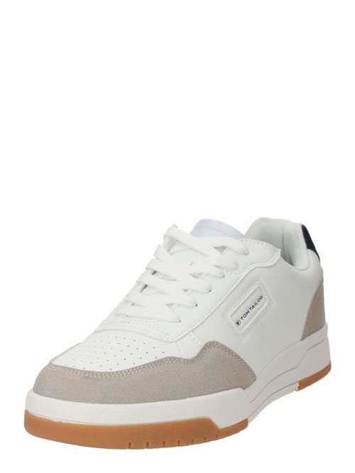 TOM TAILOR Sneaker low  mørkebeige / hvid