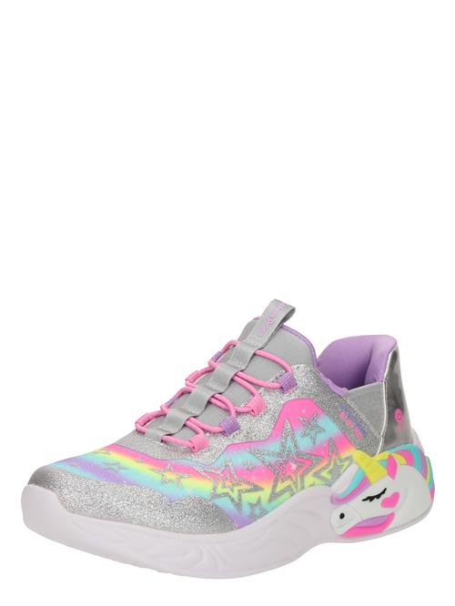 SKECHERS Sneakers 'UNICORN DREAMS - STARRY LITE'  lyseblå / neongrøn / pink / sølv