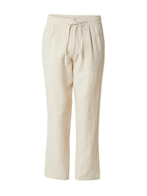 KnowledgeCotton Apparel Bukser med lægfolder  beige